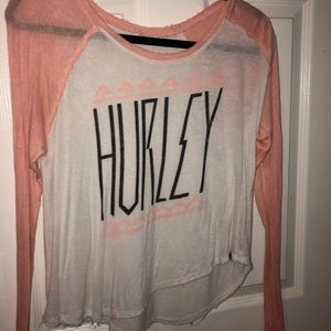 Pink Hurley long sleeve